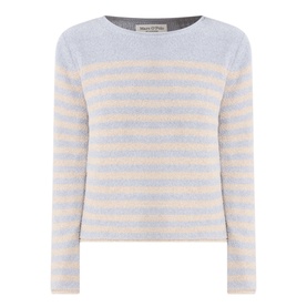 Striped Boucl&eacute; Sweater