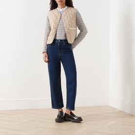 Striped Boucl&eacute; Sweater