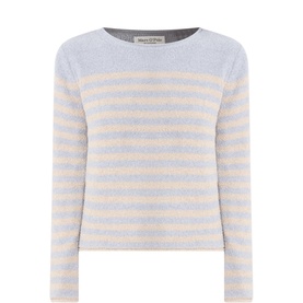 Striped Boucl&eacute; Sweater