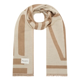 Abstract Prink Frayed Scarf