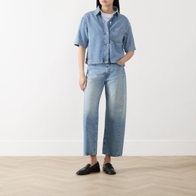 Cropped Denim Shirt