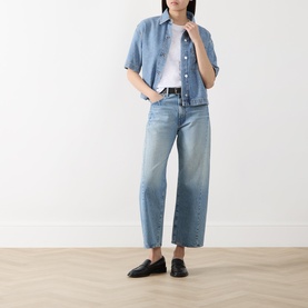 Cropped Denim Shirt