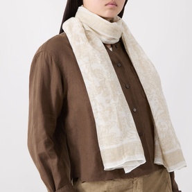 Printed Linen Scarf