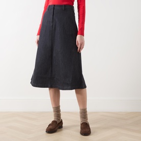 Flared Denim Skirt