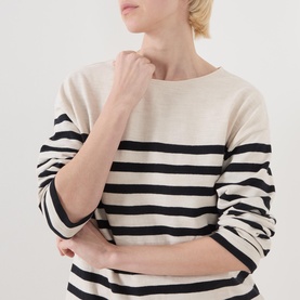 Breton Striped Long Sleeved Top