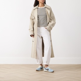 Logo Striped Long-Sleeved Top