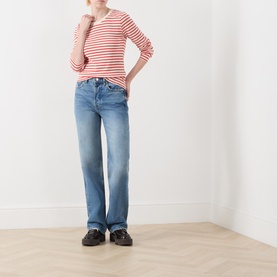 Logo Striped Long Sleeved Top