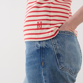 Logo Striped Long Sleeved Top