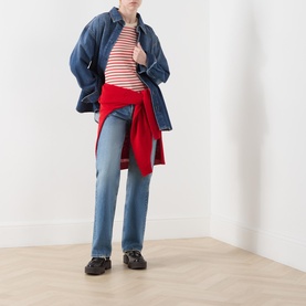 Logo Striped Long Sleeved Top