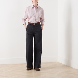 Denim Wide Leg Trousers