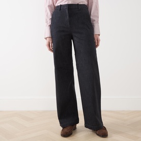 Denim Wide Leg Trousers