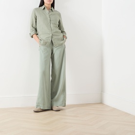 Woven Straight-Leg Trousers