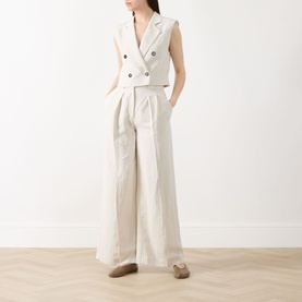 Tailored Wide-Leg Trousers