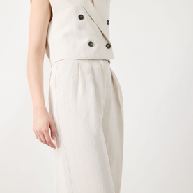 Tailored Wide-Leg Trousers