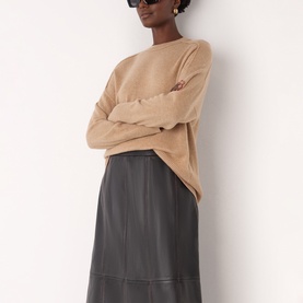 Fleck Seam Cashmere Sweater