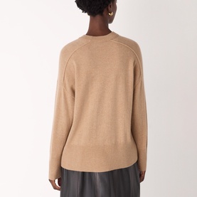 Fleck Seam Cashmere Sweater