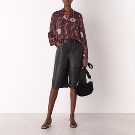 Floral Tie Blouse