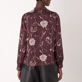 Floral Tie Blouse