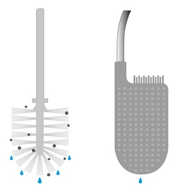 Flex&trade; Lite Toilet Brush & Holder