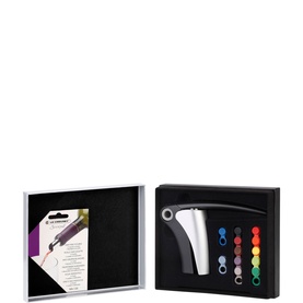 LM-150 Lever Model Corkscrew & Glass Marker Wine Set