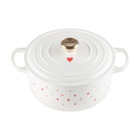 Signature Cast Iron Hearts Round Casserole 22cm