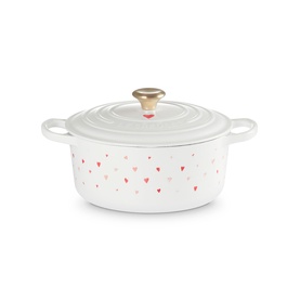 Signature Cast Iron Hearts Round Casserole 22cm