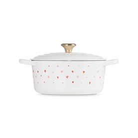 Signature Cast Iron Hearts Round Casserole 22cm