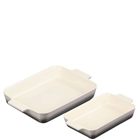 Stoneware Rectangular Dish Two-Piece Set