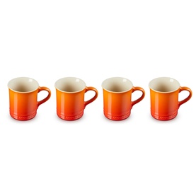Stoneware Mugs 400ml, Set of Four
