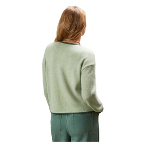 Contrast Knit Cardigan
