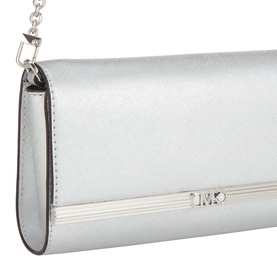 Mona Metallic Leather Clutch