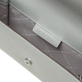 Mona Metallic Leather Clutch