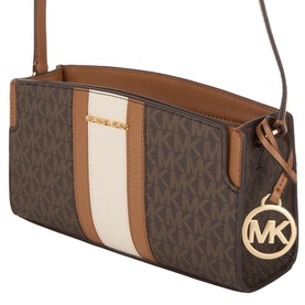 Becca Small Signature Logo Stripe Crossbody Bag