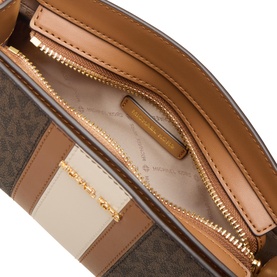 Becca Small Signature Logo Stripe Crossbody Bag