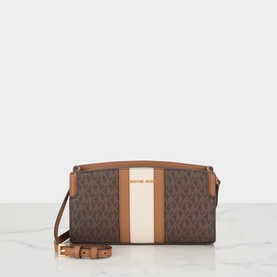 Becca Small Signature Logo Stripe Crossbody Bag