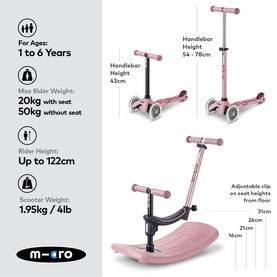 Mini Micro 4in1 Scooter & Indoor Rocker