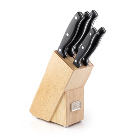 Penrith 5-Piece Rubberwood Knife Block Set