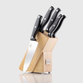 Penrith 5-Piece Rubberwood Knife Block Set