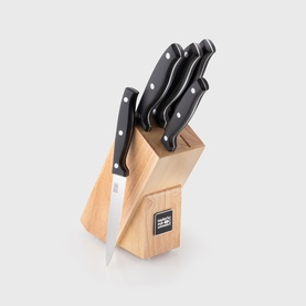 Penrith 5-Piece Rubberwood Knife Block Set