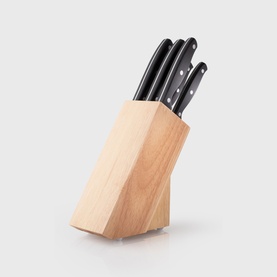 Penrith 5-Piece Rubberwood Knife Block Set