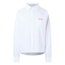 Script Logo Striped Shirt