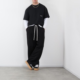 Pleated Drawstring Sweatpants
