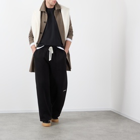 Pleated Drawstring Sweatpants