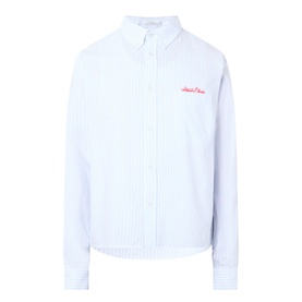 Script Logo Striped Shirt