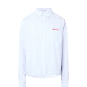 Script Logo Striped Shirt