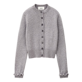 Karante Ruffle Wool Cardigan
