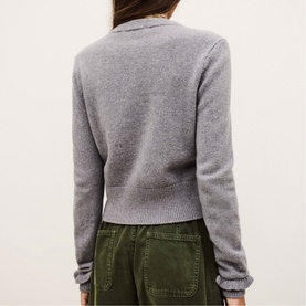 Karante Ruffle Wool Cardigan