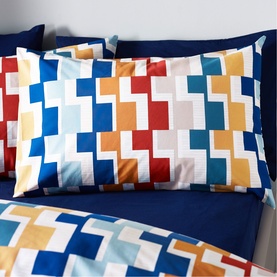 Bryson Geometric Duvet Cover Bright