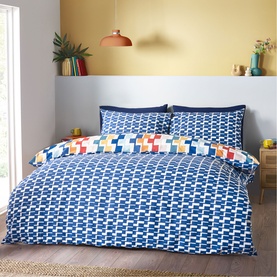 Bryson Geometric Duvet Cover Bright
