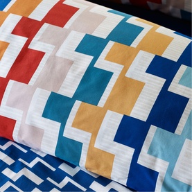 Bryson Geometric Duvet Cover Bright